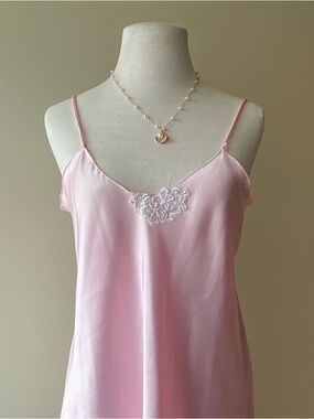 Vintage 90s Babydoll Satin Dress